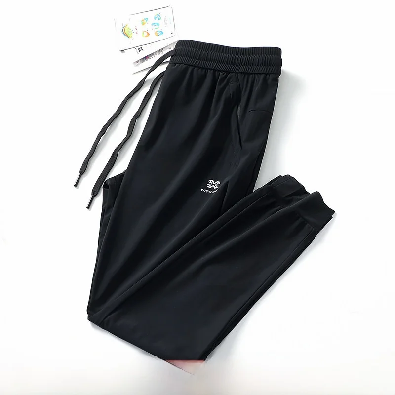 

Ice Silk Sport Lightweight Elastic Waist Casual Pants Breathable Qui Dry Spring Summer Sle for Youth Cany Outdoor