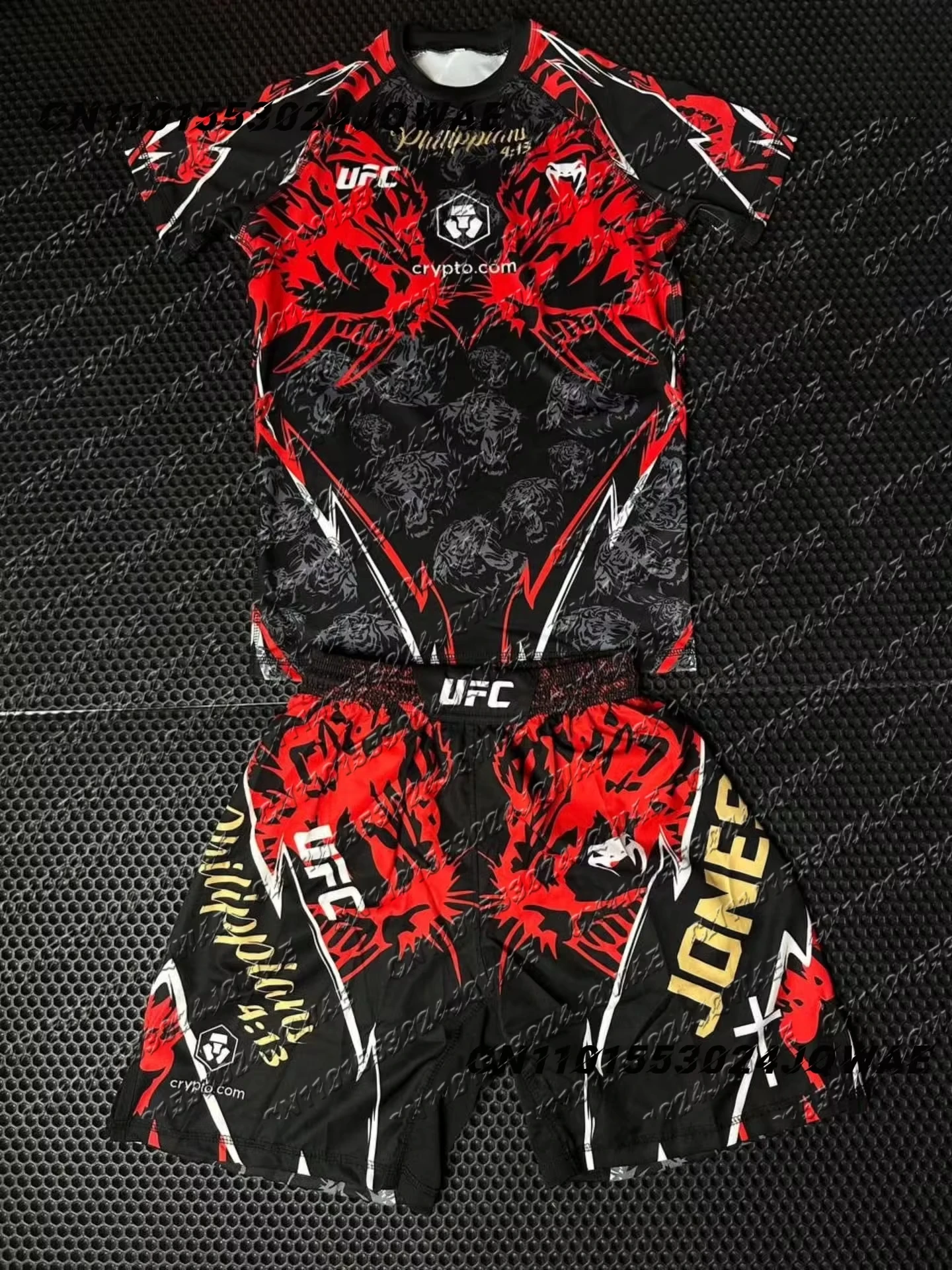 جديد UFC أفضل المقاتلين جون جونز القتال القتال الحدث تي شيرت الرجال تنفس جيرسي المصارعة تشغيل امتصاص العرق مجموعة