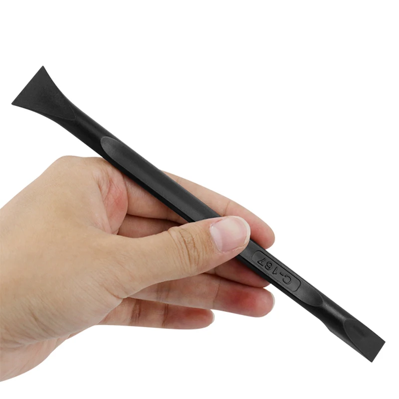 Herramienta de reparación de 3 piezas, palanca de plástico para desmontaje de pantalla móvil, carcasa, combinación verde/negro