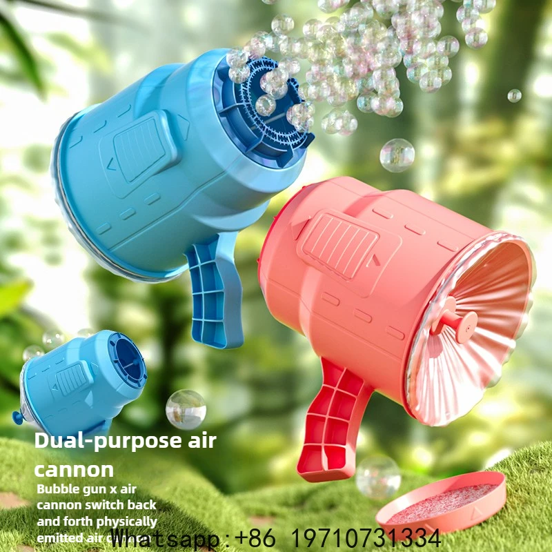 

2025 New Air Cannon Bubble Machine Outdoor Fun Birthday Gift for Boys