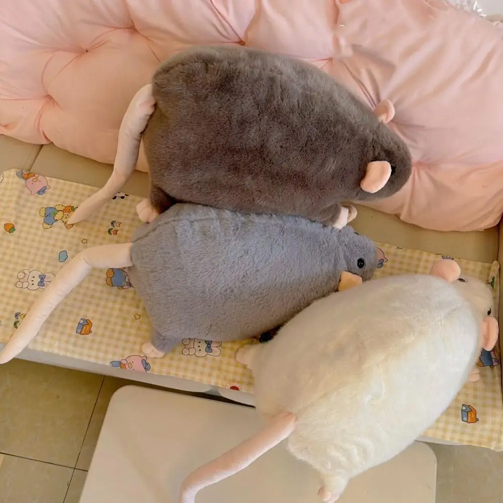 3D Simulated Rat Plushie Cute Simulation Jumbo Rat Plush Pillow Soft Stuffed Animal Lifelike Rat Model Doll Decoration 40/90cm view 4