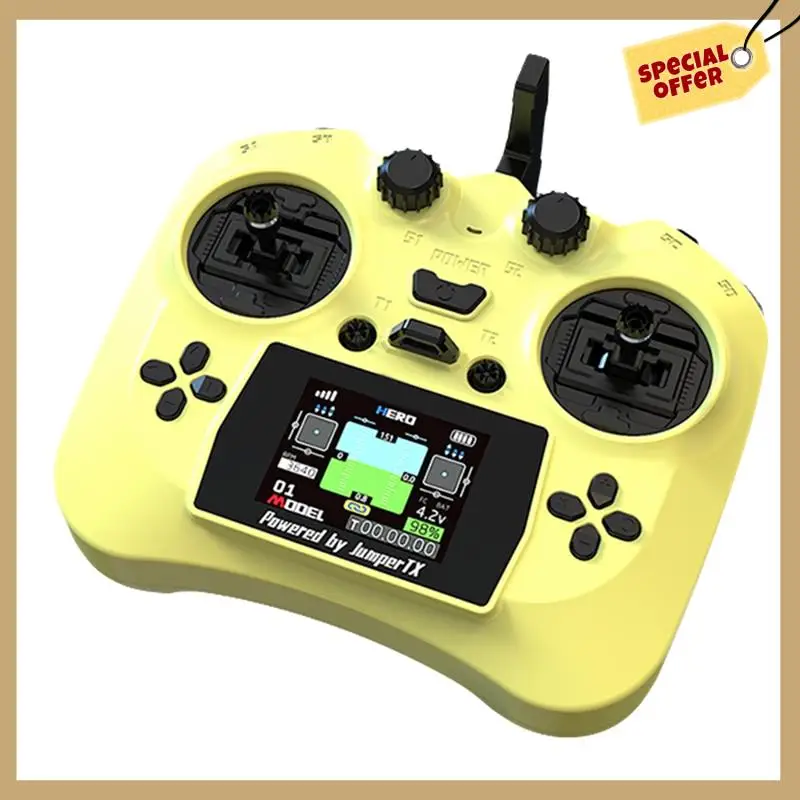 Стабильная производительность-умный пульт дистанционного управления TX, передатчик с цветным экраном, датчик Холла, подвески ELRS 2,4G, 100 МВт, 12 каналов для FPV RC Drone