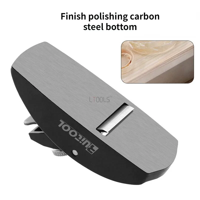 European Woodworking Planer Mini Metal Short Planer Woodworking Planer Hand-held Wood Bottom Trimming Hard Steel DIY Tool