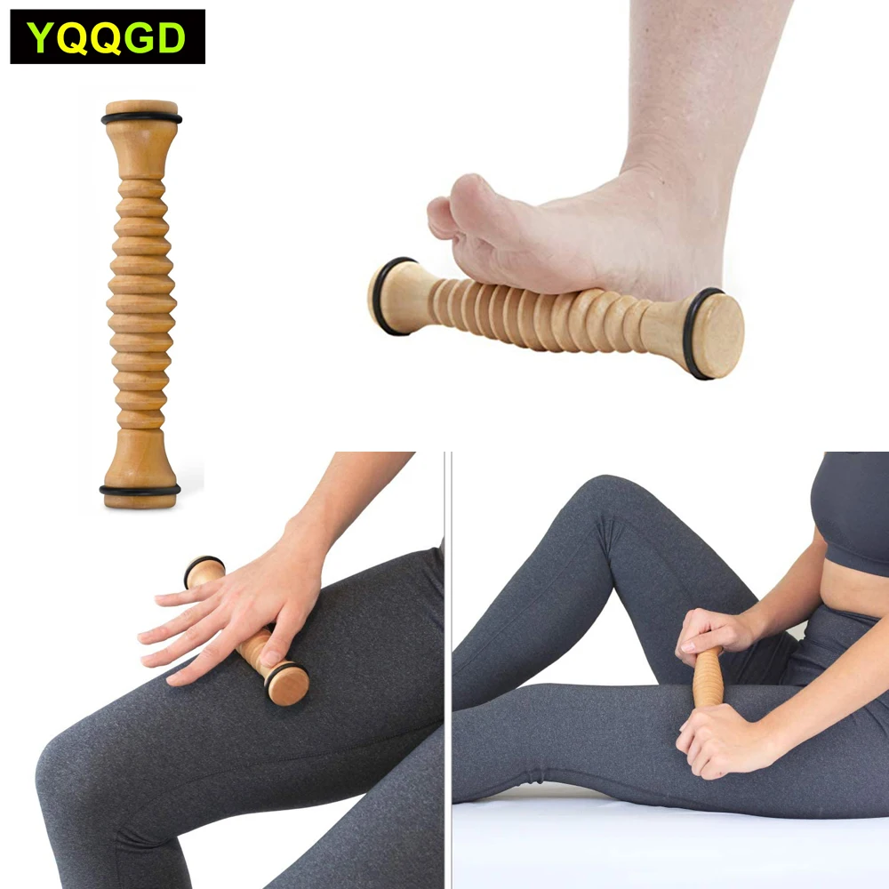 Wood Foot Massage Roller for Plantar Fasciitis Relief Deep Tissue Massage Tool Stress Relief Foot Massage Relieve Stress