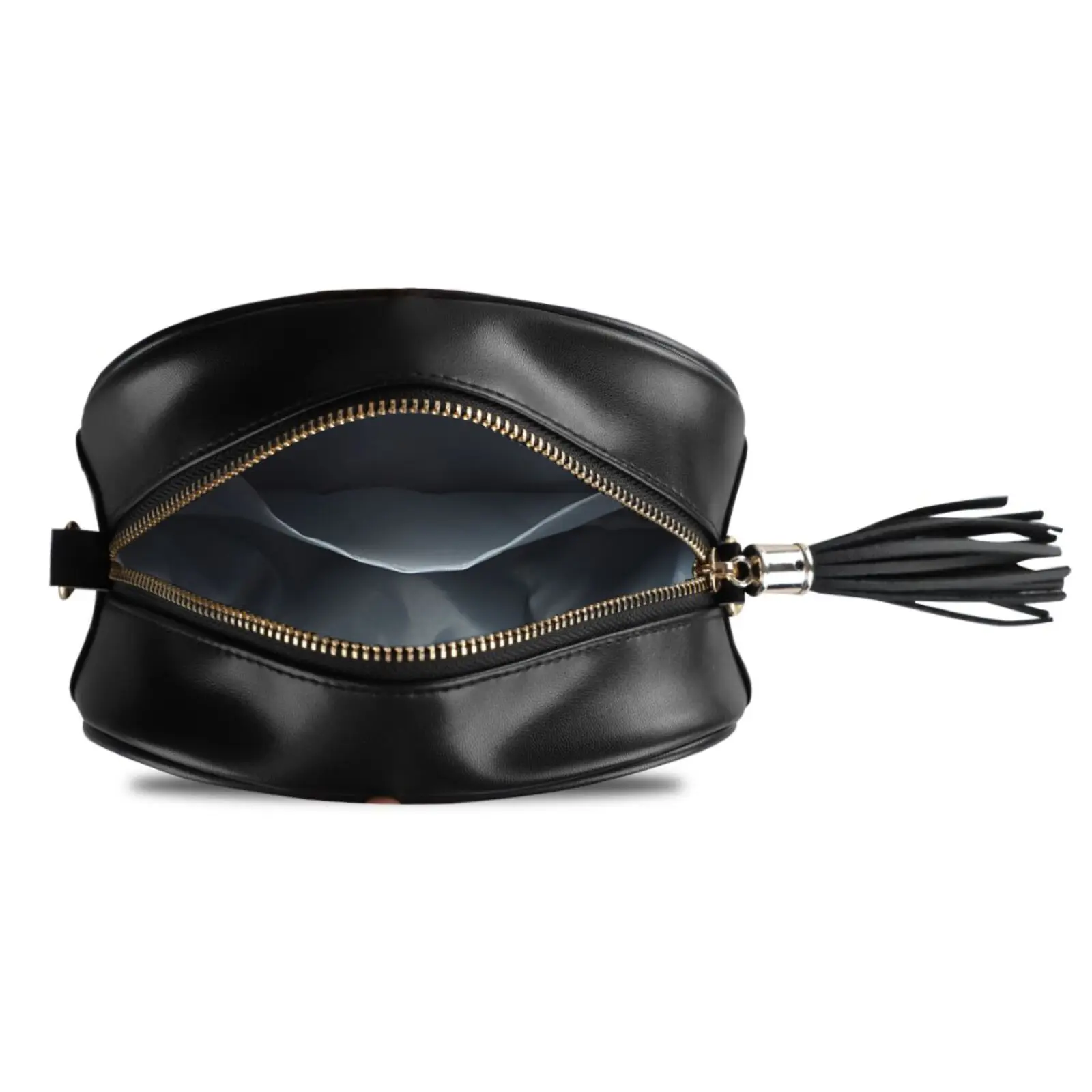 Fashion Crossbody bag Women's Chain Shoulder Bag PU leather Black owl print Handbag Females Mobile phone bag Shopping Bag New