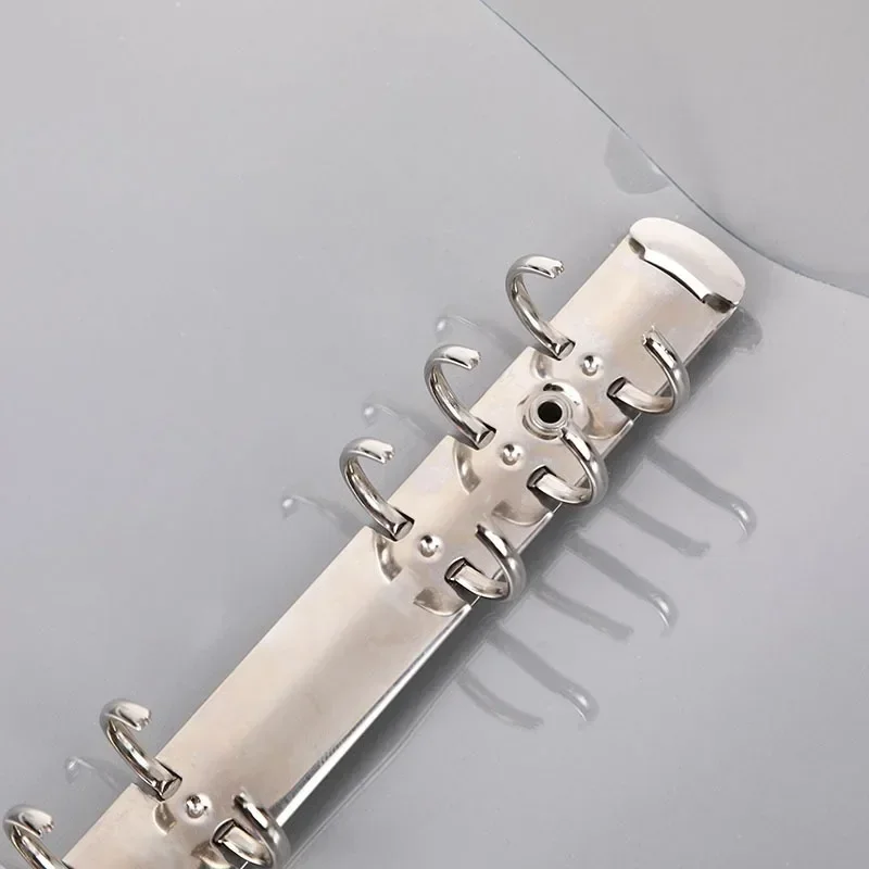 A5/A6/A7 حلقة من البولي فينيل كلوريد 6 مللي متر مجلد الموثق مع زر مشبك لتخزين المكتب والمنزل والمدرسة وتنظيم بطاقة صور المال الميزانية