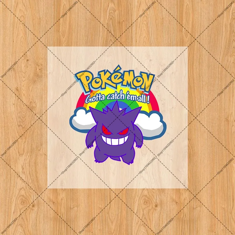 Pokemoned Iron on Patches Washable Heat Thermal Transfer Stickers Anime Cartoon Pattern Women Men DIY Clothes Hats Party Gift view 3