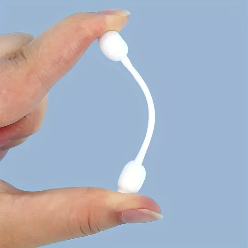 55pcs Double Head Disposable Pet Cotton Swabs Gourd Shaped Cat Ear Care Cotton Sticks Ear Cotton swab Removal Pet Clean Products