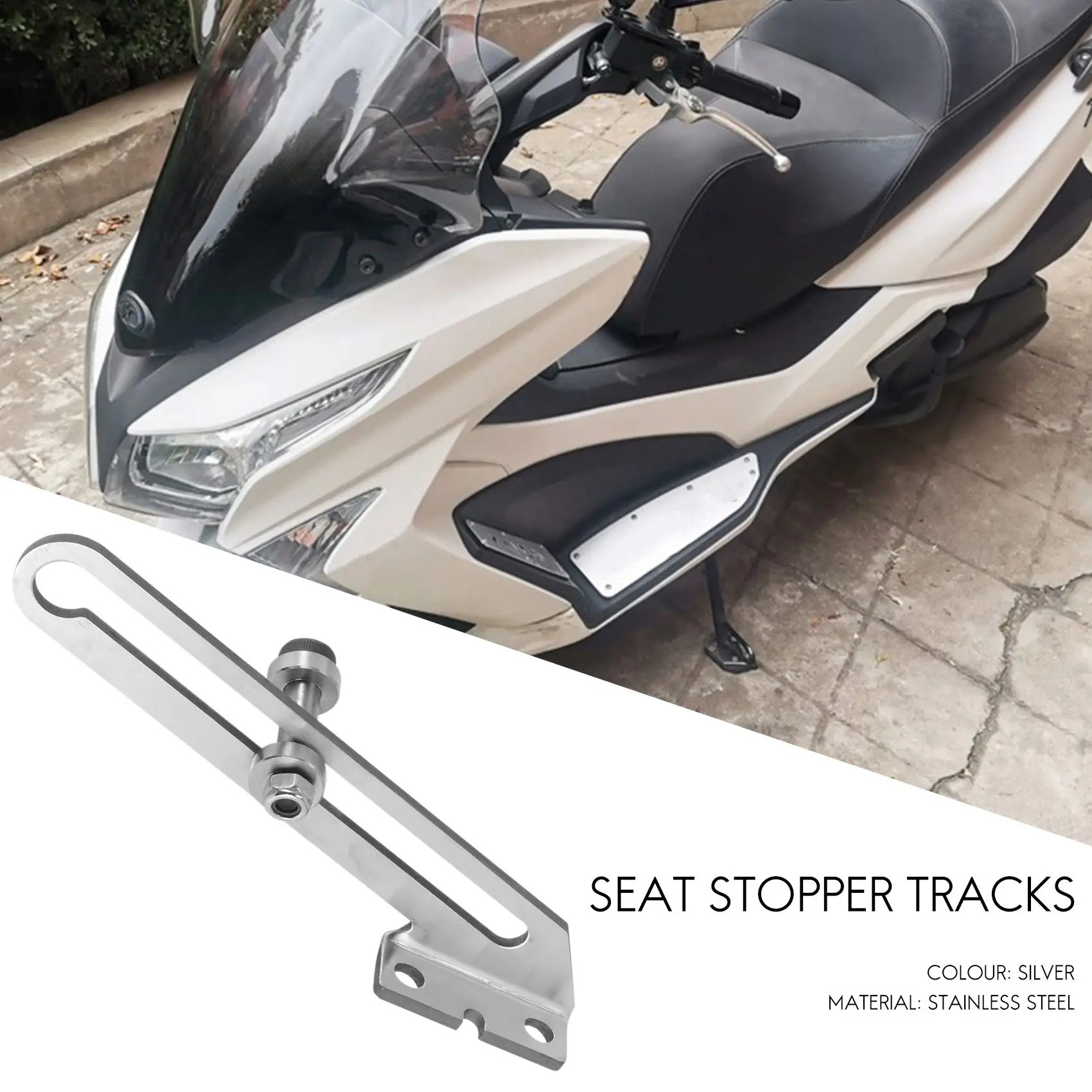 

Strict Motorcycle Open Angle Increases Bracket For KYMCO Xciting 300I XCITING 250 300 400 Downtown 350I Seat Stopper Tracks