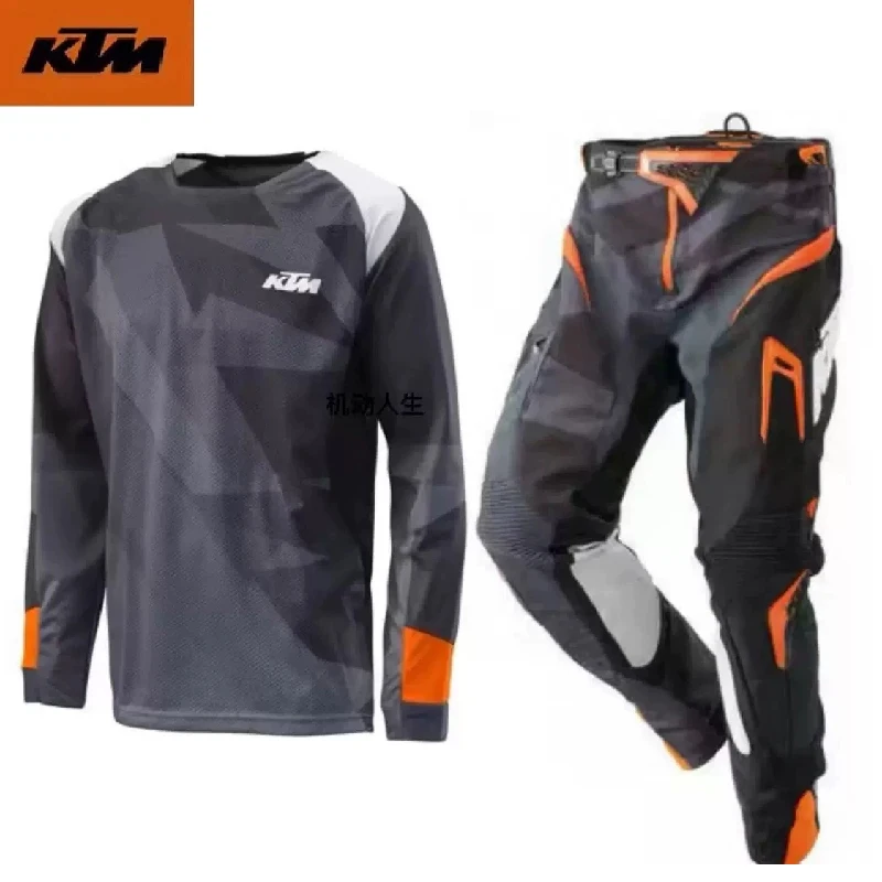 

KTM Racing Motocross Gear Set Mx Power Wear Off Road Jersey Set ATV Kit Breathable Dirt Bike Combo Suit Moto Kit Four Seasons
