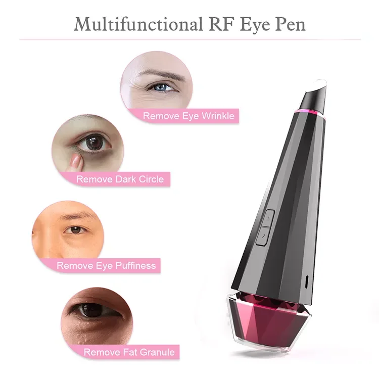 Herramientas para el cuidado de los ojos, bolsa para el cuidado de la piel, varita de belleza para hinchazón debajo de los ojos, dispositivo de masaje facial firme para eliminar arrugas