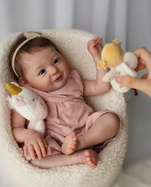 DLS Customized Limited Supply 20‘’ Reborn Baby Ava Joy With Hand-Rooted Hair Already Finished Doll Christmas Gift