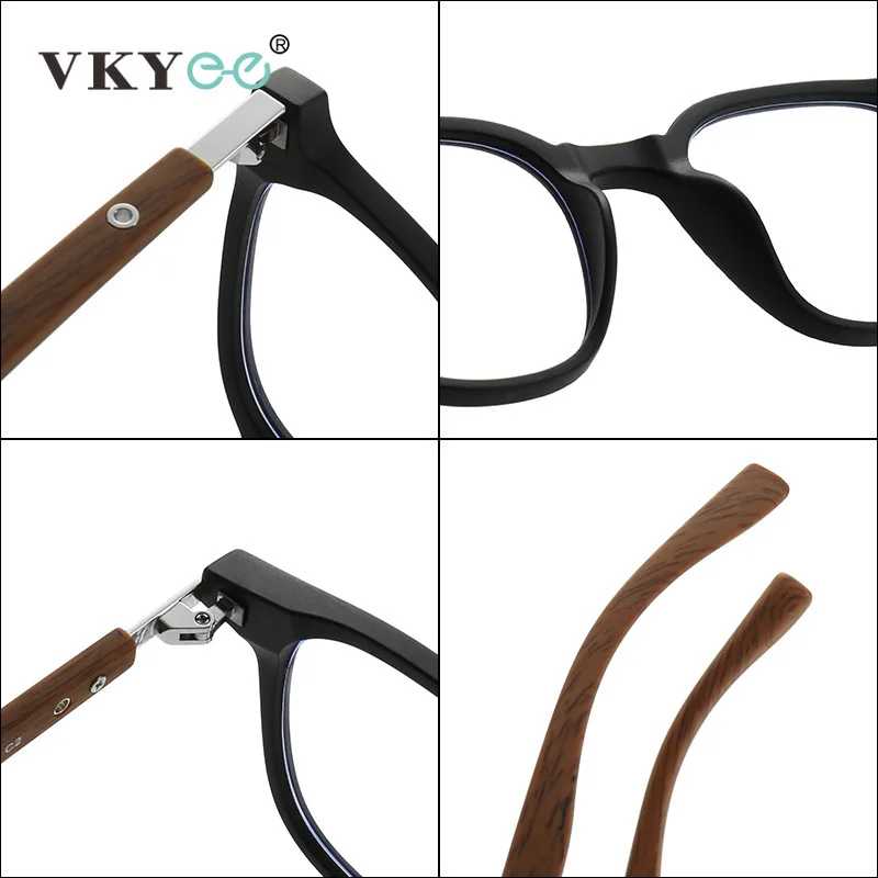 VICKY New Simple Geometric Square Frame Men Women Anti-blue Light Reading Glasses Can Be Customized Prescription HM503
