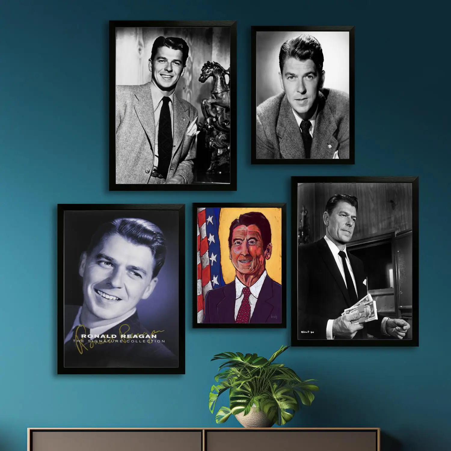 ronald reagan Canvas Art Poster and Wall Art, Picture Print, Modern Family Bedroom Decor, Posters,Decorative painting