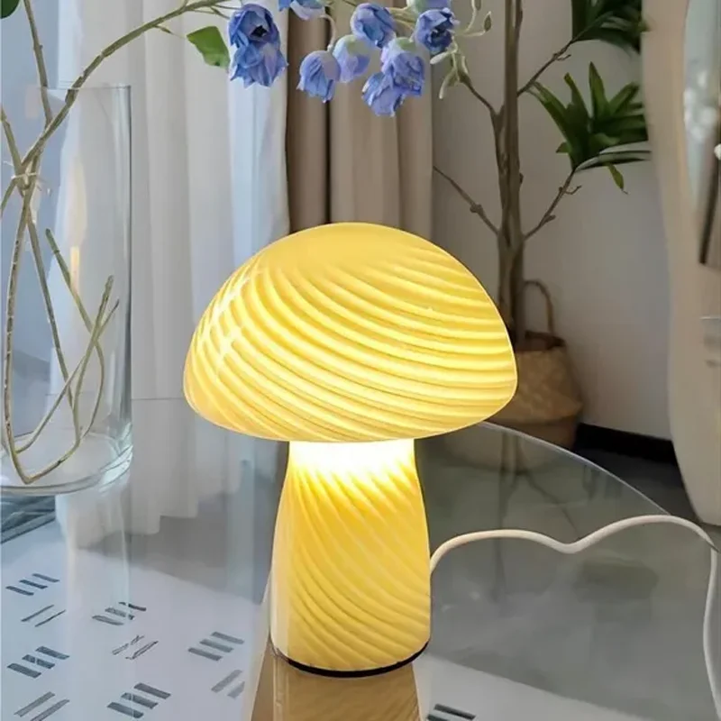 Room Decoration Mushroom Table Lamp Home and Decoration Led Light Bedroom Bedside Night Light Room Decor Lighting Desk Lamp