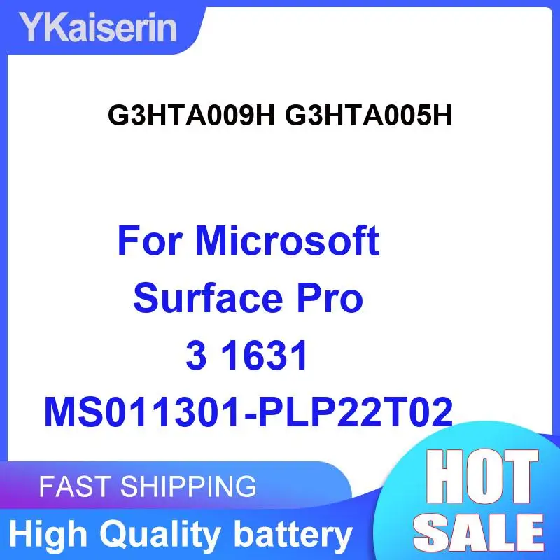 5547Mah For Microsoft Surface Pro 3 1631 MS011301-PLP22T02 High-Capacity Laptop Battery G3HTA009H G3HTA005H