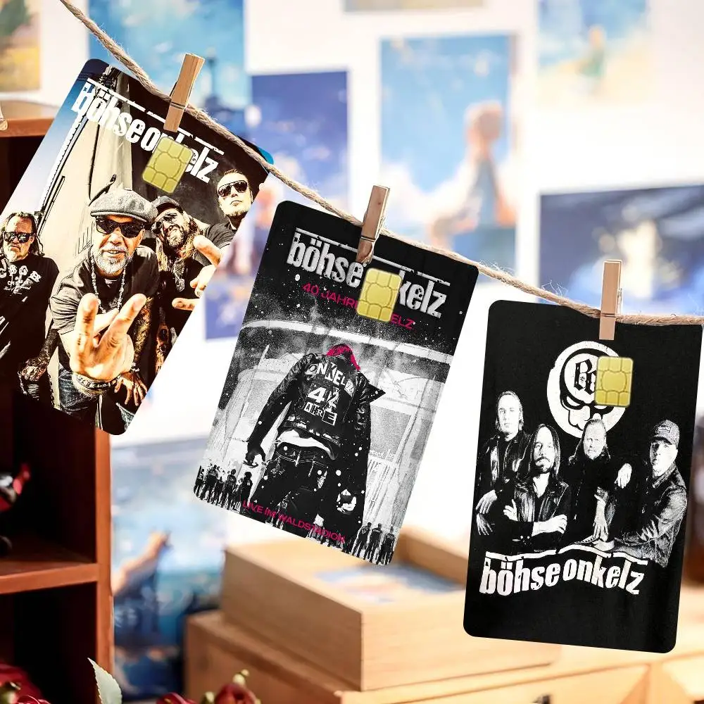 Hot Band B-Bohse O-Onkelz Credit Card Skin Stickers For VISA Bank Card Transportation Card Waterproof