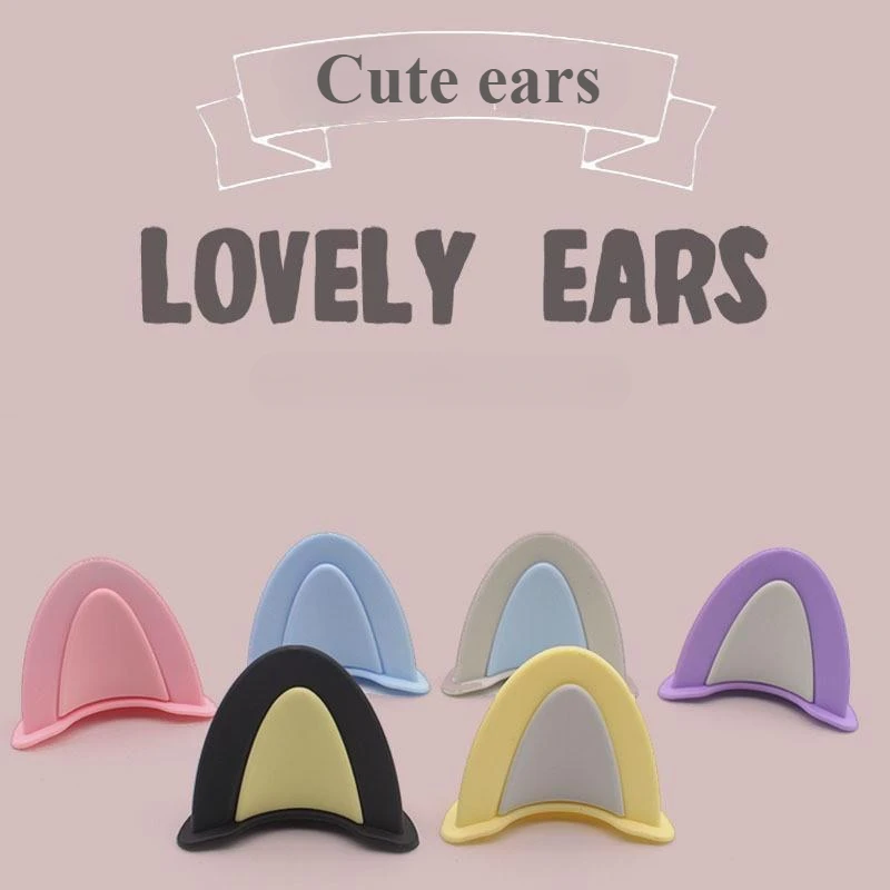 2pcs Universal Helmet Cat Ears Decoration Moto Electric Car Driving Styling Cute Cat Ears Stickers Decor Helmet Accessories image 3