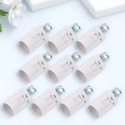 

10Pcs E14 Bulb Holder Durable Smooth Edges Easy to Use Candelabra Base Light Socket E14 Lamp Holder Light Base