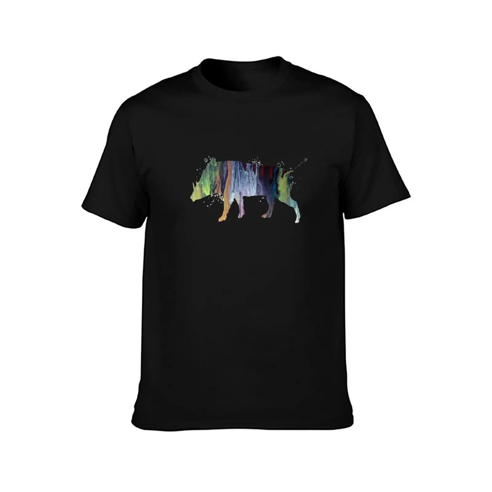 A warthog T-Shirt, Summer Casual Cotton Tee, Oversized Streetwear Tops, Vintage Graphic Print, Loose Fit Short Sleeve