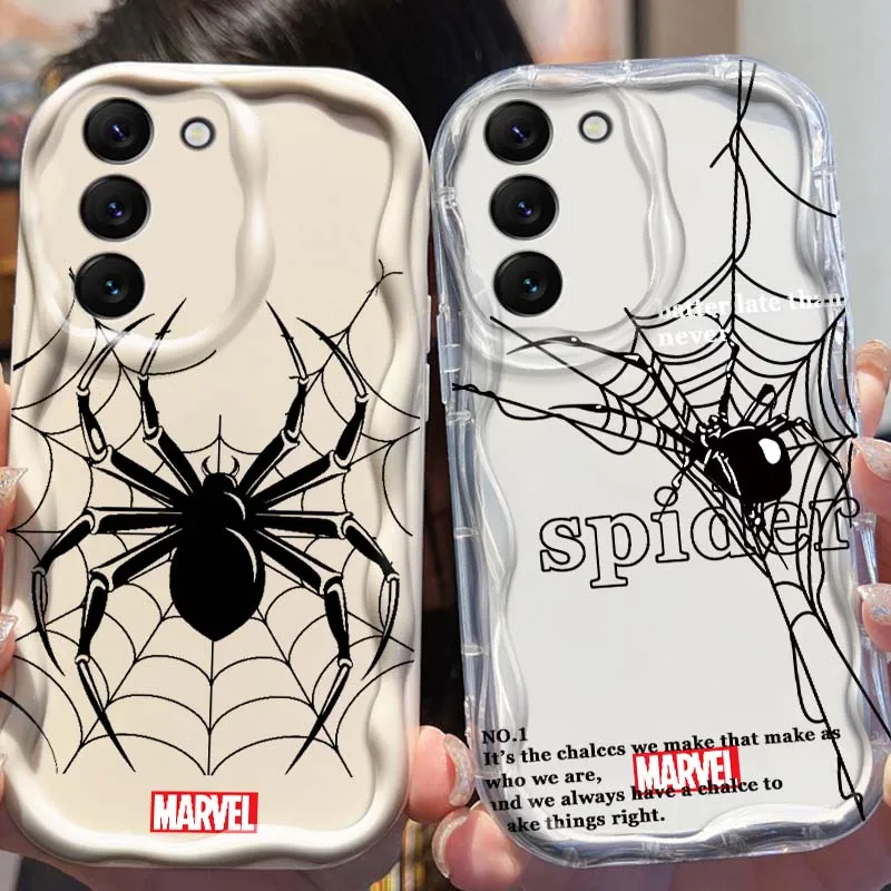 

Marvel Spider Man Wolverine Phone Case For Samsung Galaxy S25 S24 S23 S22 S21 S20 A16 A55 A05 A07 Ultra Plus FE 5G Wave Oil