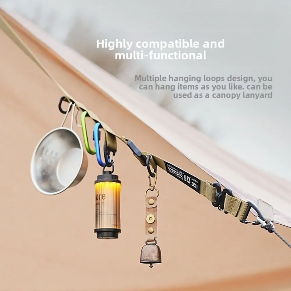 Outdoor Camping Crossbody Shoulder Strap Quick-Release Strap With Hanging Loop Multi-Function And Adjustable Crossbody Strap