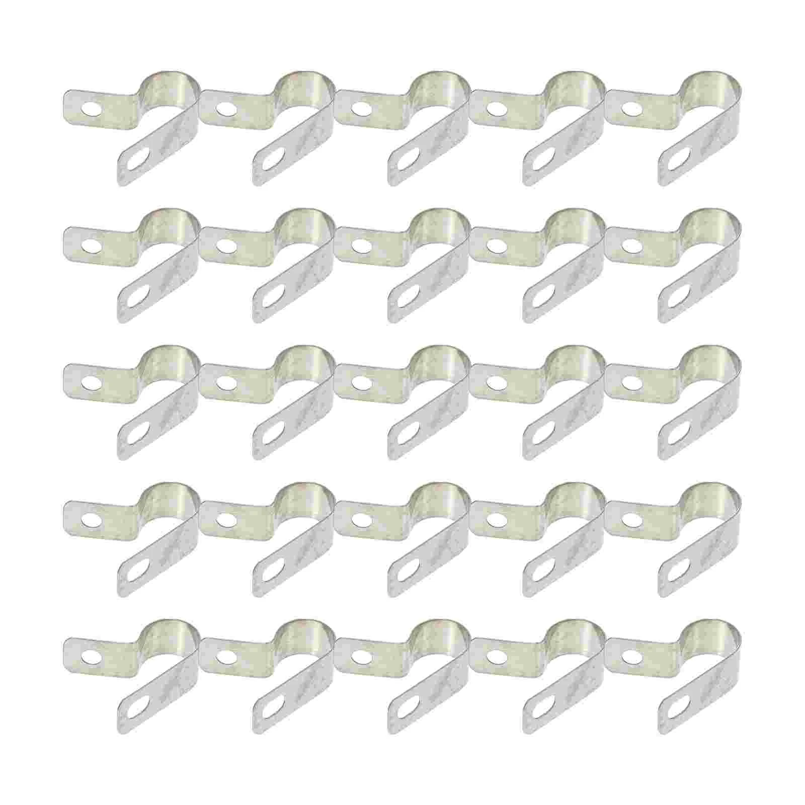 20 Pcs R Type Clamp R-type Cable Buckle Wire Clips Tinsel Management Fixator Rope Cord Fixing Holder Fastener Organizer