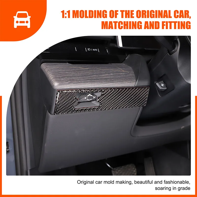 

Soft Carbon Fiber Main Driver Dashboard Panel Trim Cover Suitable for BMW 5 Series i5 G60 525li 530li 2023+