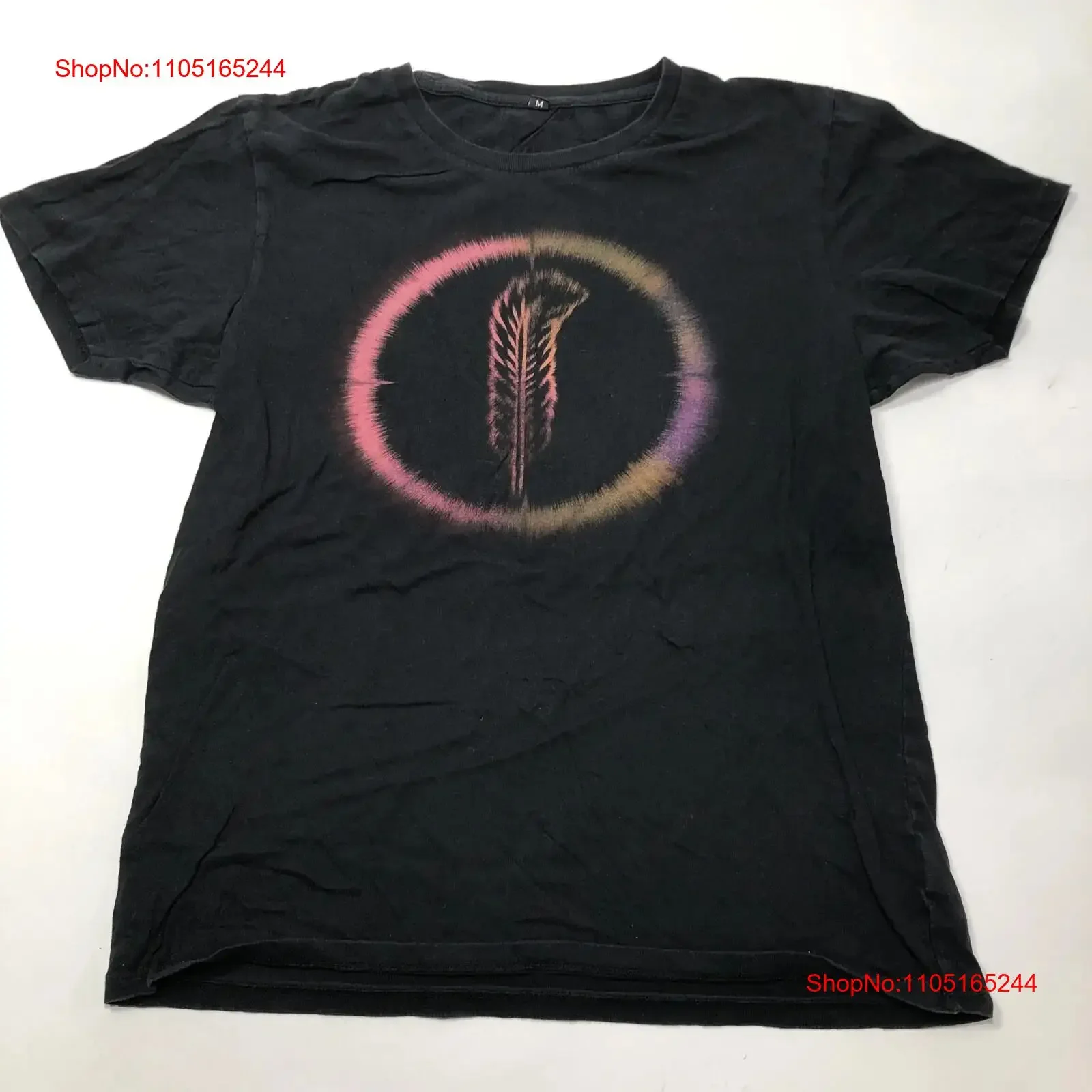 Robert Plant The Sensational Shape Shifters Band Double Sided Medium T Shirt vintage Washed Stretched Versatile Casual