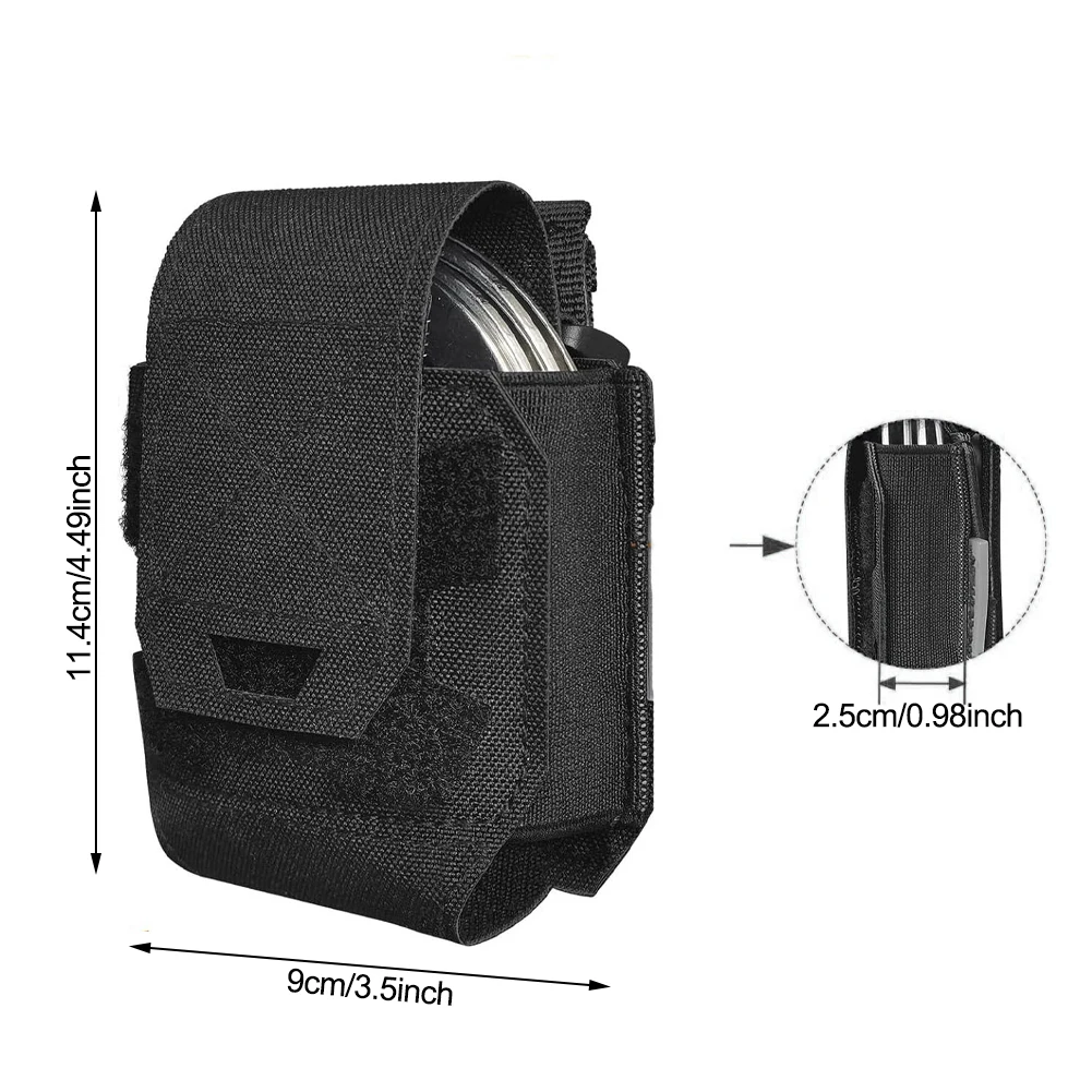 Shackles Holder Tactical Handcuffs Handcuffs Molle Pouch Shackles Case Universal Holster Quick Release Standard Cuffs for Vest view 6