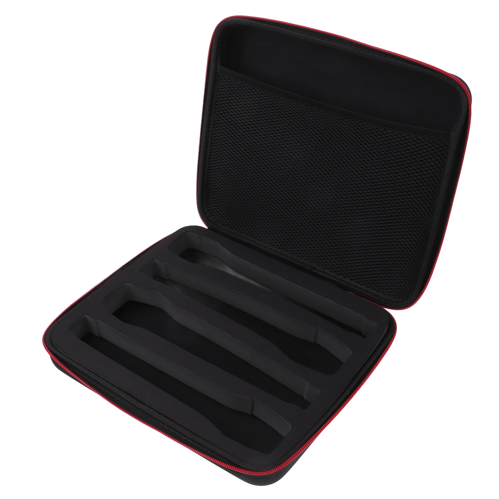 

Portable Microphone Carrying Case Travel Scratch Resistant Zipper Design Sturdy Protection Mic Hardshell Case