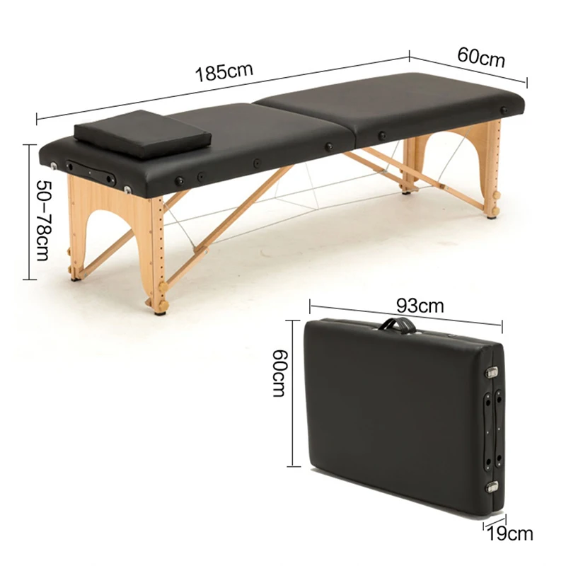 Mesa de masaje para Spa, tatuaje de pestañas, terapia tailandesa, cama de Masaje plegable, portátil, cómoda, Camilla Masaje, muebles de belleza KMMT