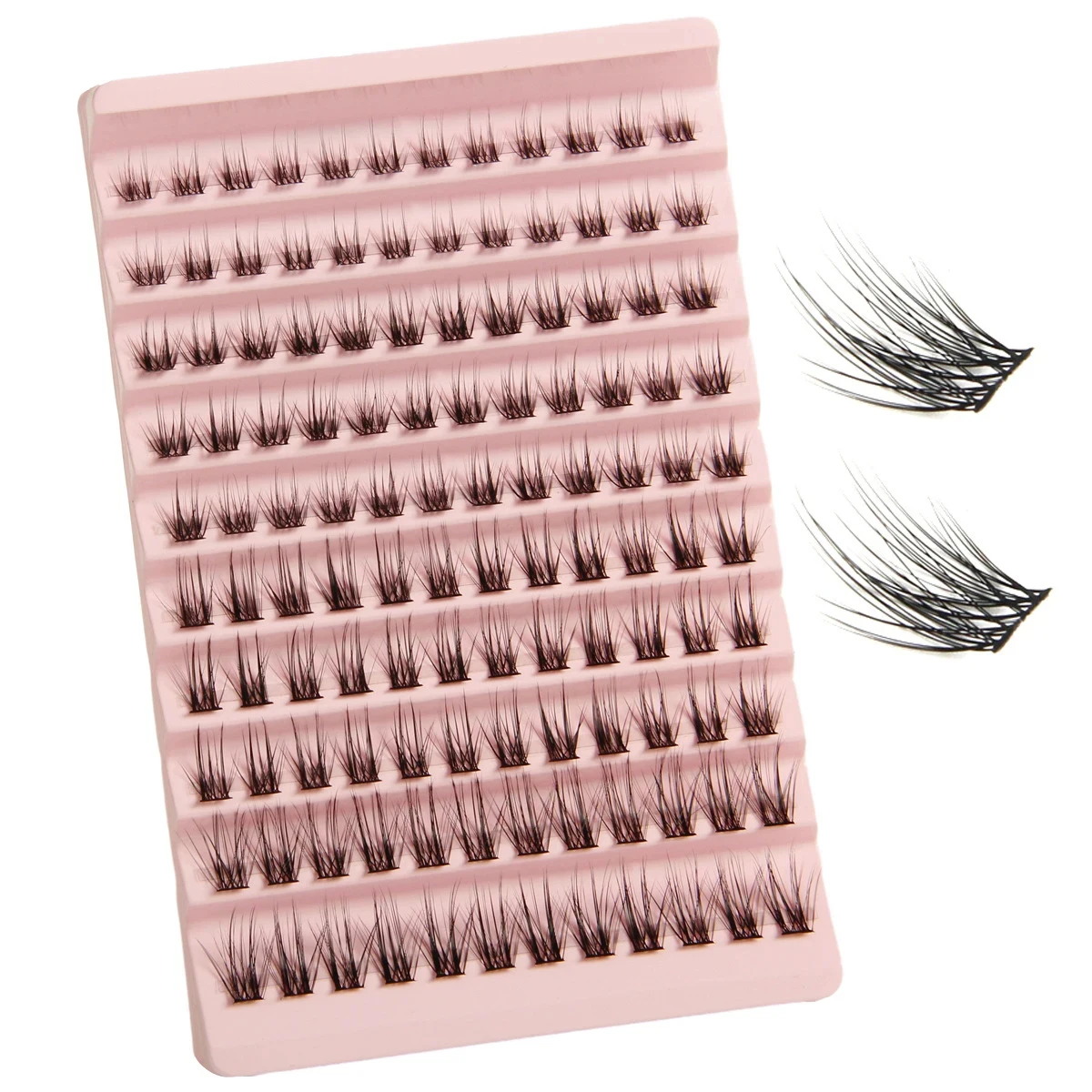 

Individual Lashes Wide Stem Soft Clusters C D dd Curl False Eyelashes Natural Thick Segmented Cluster Lashes 10 Rows Large Pack