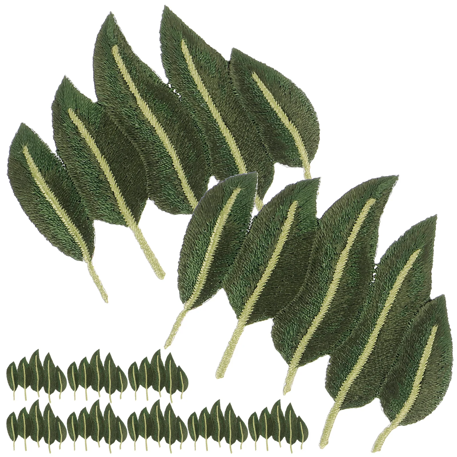 

10Pcs Green Leaf Iron on Patches Embroidered Appliques for Clothes Bags Jackets Lightweight Fabric Sewing Decoration Patch Set