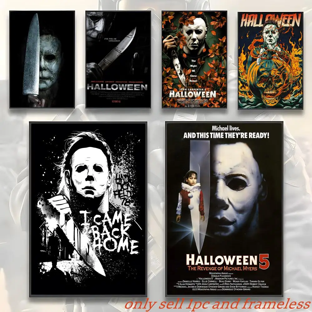 Character Movies M-Michael Myers Poster HD Poster Wall Art interior Hallway Home Decoration Holiday Gifts