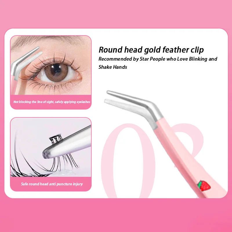 7 Soorten Valse Wimper Anti-Statische 3d Wimpers Verlengpincet Roestvrijstalen Pincet Gebogen Strip Pincet Make-Up Tools