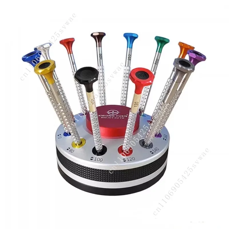 

12pcs High Quality Metal and Glass Screwdriver Set Bottom Bearing Rotation for Watch Repair Movements Tool