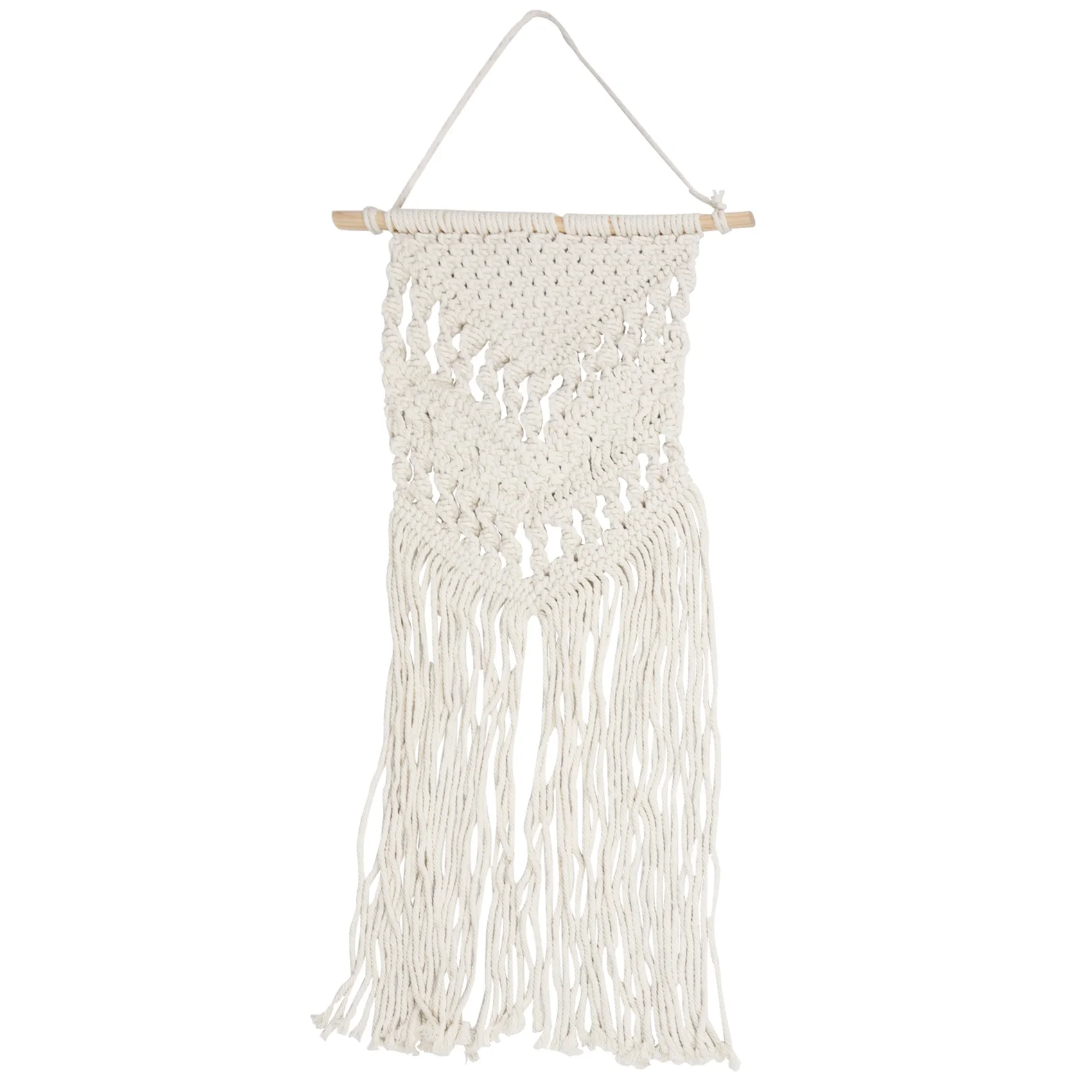 معلقة على الحائط منسوجة من LICE-Macrame - ديكور فني هندسي للغرفة البوهيمية على طراز بوهو - ديكور غرفة نوم شقة جميلة، 14 بوصة