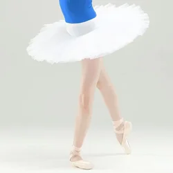 Kinder Professionele Uitvoering Ballet Swan Lake Tutu Wit Zwart Elastische Taille Kinderen Hard Mesh Tule Rok Tutu 'S Met Slip