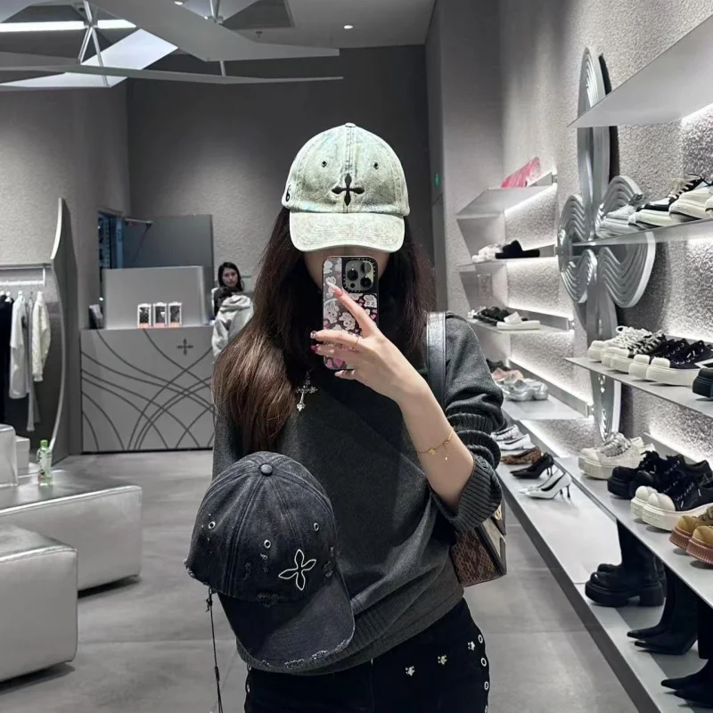 casquette-de-baseball-en-jean-brodee-retro-smfk-style-decontracte-protection-solaire-respirante-reglable-unisexe