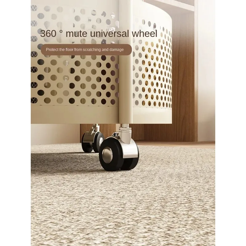 Trolley Sofa Side Table Coffee Table Modern Minimalist Portable Bedside Light Luxury High-Grade round Small Table