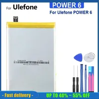 Bateria Mobile Phone Batteries 6350mAh For Ulefone power 6 POWER6, 6.3 inch Rechargeable Backup Battery