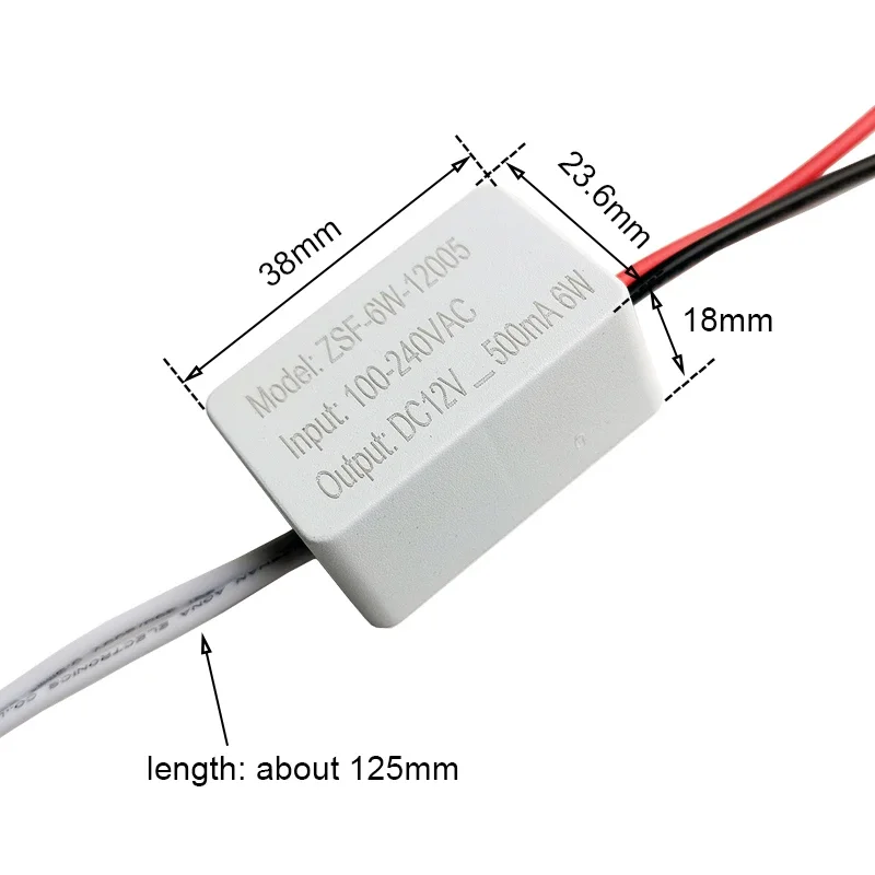 AC to DC Constant Voltage Driver Converter Step-down Power Supply Module AC110V 220V 230V To DC 12V 6W Led Low Voltage Driver