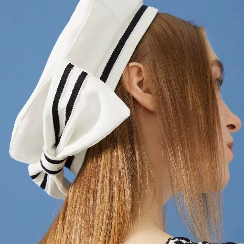 Japanese College Style Bow Berets for Women Spring and Summer Casual Sweet Cute Painter Cap Showing Face Small Jk Sailor Hat