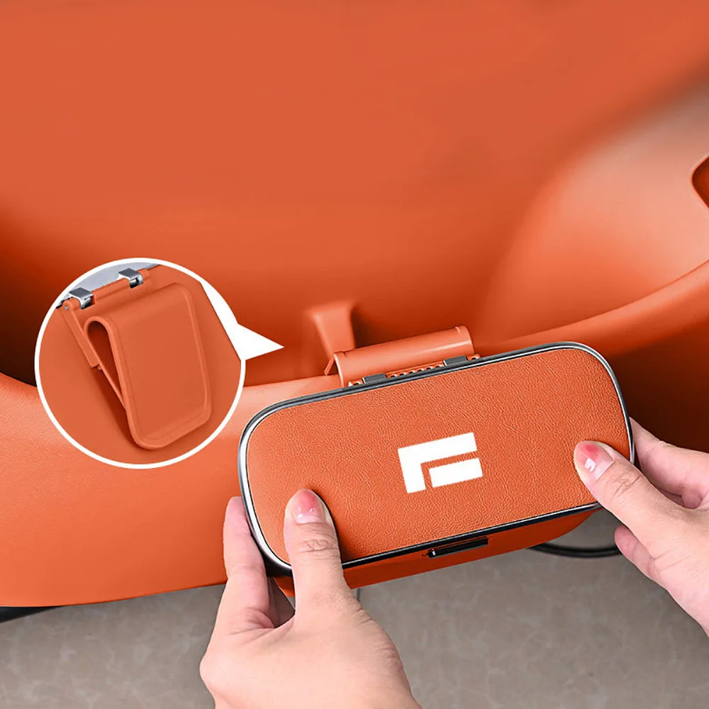 Car Mounted Multifunctional Garbage Bin Suitable For Rox Adamas 2026 2027 ABS Material Storage Bucket Car Modification Parts