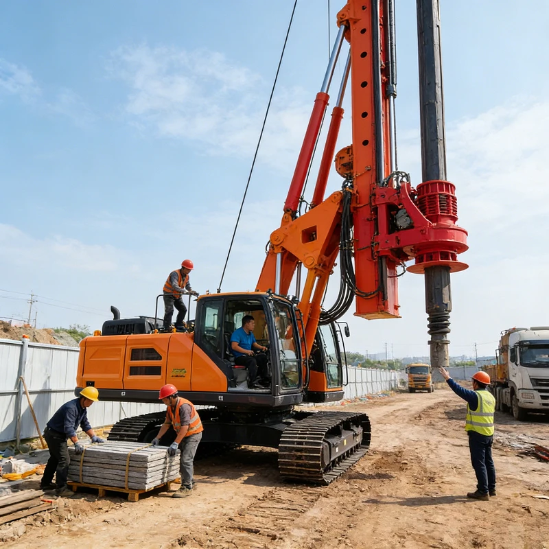 Customized Bore Pile Machine Piling Foundation Mini Pile Drilling Rigs Machine Building Pier Supports Rotary Drilling Rig