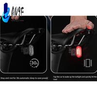 A09F-ROCKBROS Smart Bicycle Brake Light Ipx6 Tail Light C-Type Bike Tail Light Automatic Brake LED Cycling Warning Safety