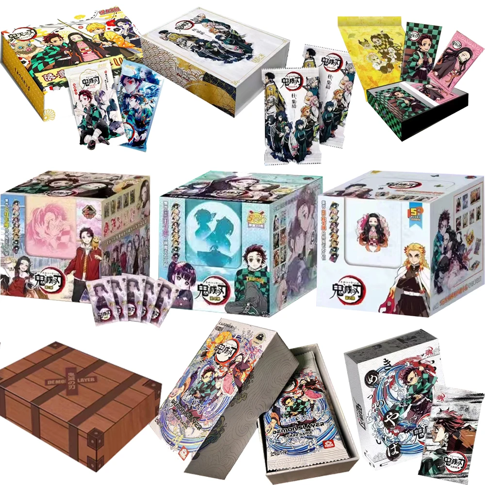 Wholesale Demon Slayer Card Booster Box TCG Game NR SSS Rare Cards Kimetsu Yaiba Table Toys For Family Children Christma Gifts