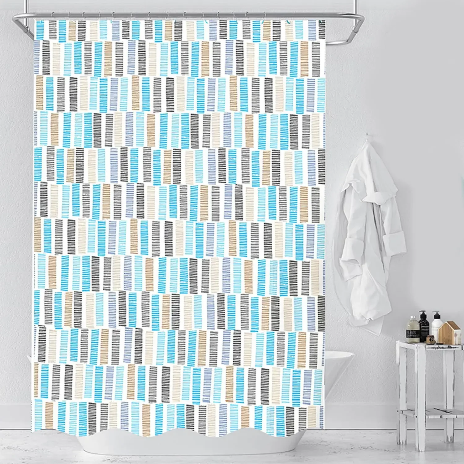 

Plastic Shower Liner Thickened Shower Curtain Liner with Rustproof Grommets and 3 Weighted Magnets Waterproof Shower Curtain