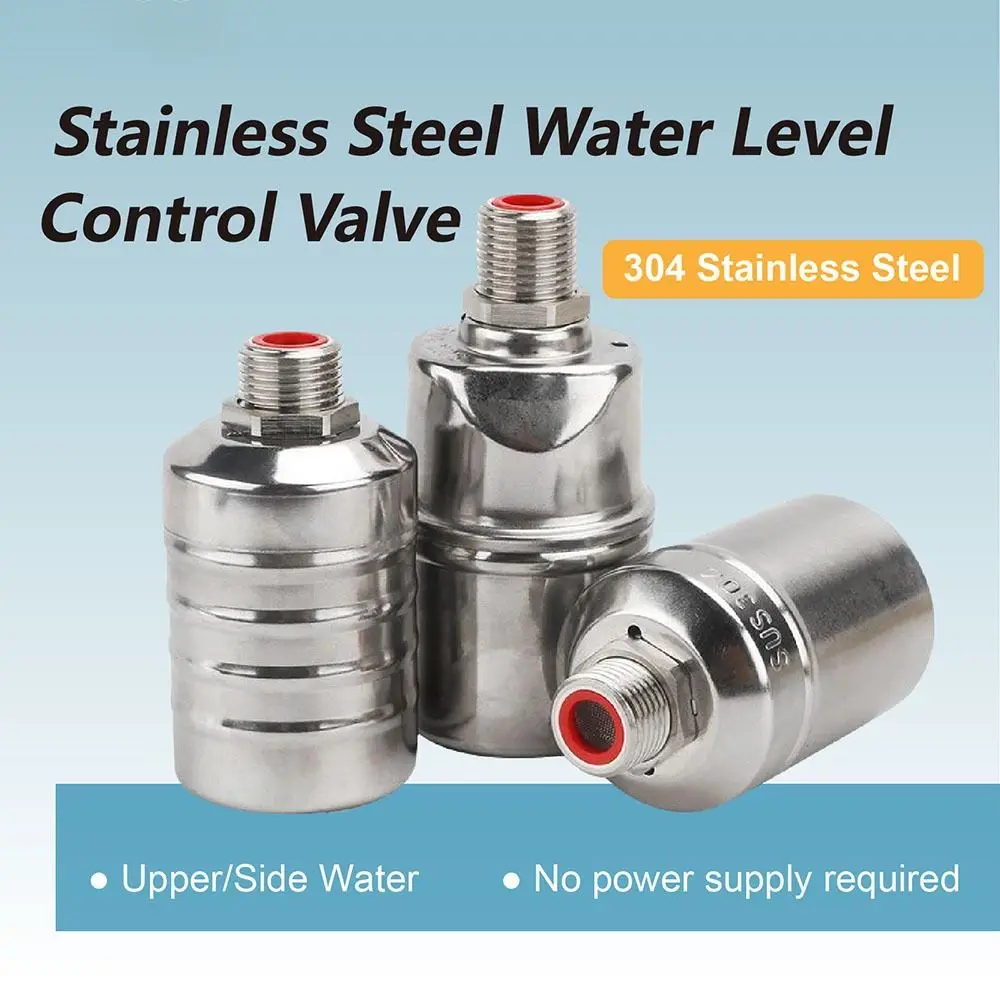 1Pcs 304 Stainless Steel Automatic Float Valve Fully Automatic Waterproof Corrosion Resistant Water Level Control Valve